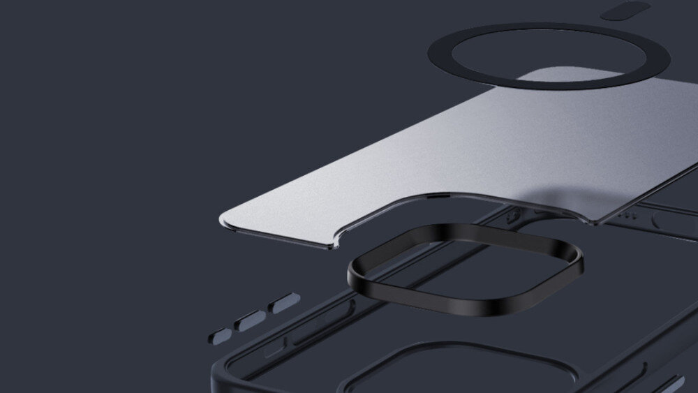 Etui CRONG Hybrid Frost MAG Cover MagSafe do Apple iPhone 15 - instalacja