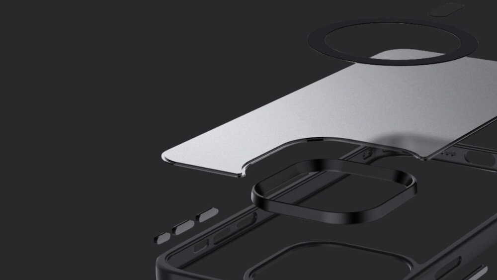 Etui CRONG Hybrid Frost MAG Cover MagSafe do Apple iPhone 15 - instalacja