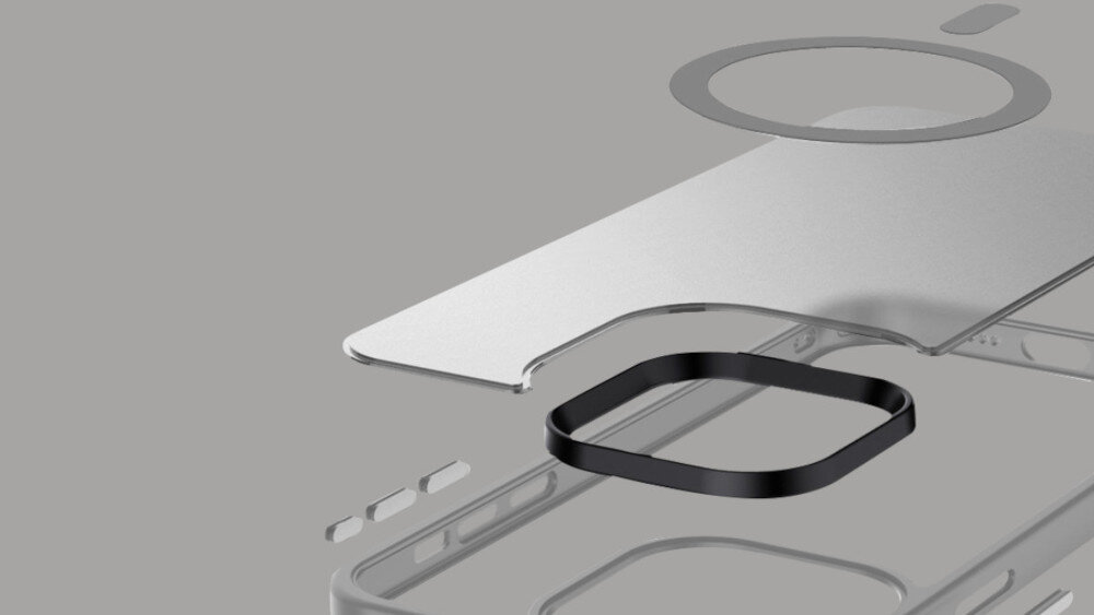 Etui CRONG Hybrid Frost MAG Cover MagSafe do Apple iPhone 15  - instalacja