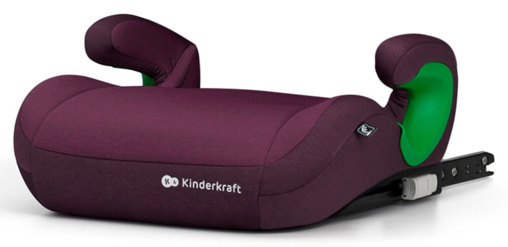 Fotelik samochodowy KINDERKRAFT Junior Fix 2 I-Size 15-36 kg Bordowy dodatkowa opcja mozliwosc calkowitego demontazu oparcia zostaje siedzisko dla dziecka potrzebujacego fotelika ale za wysokie na fotelik z oparciem