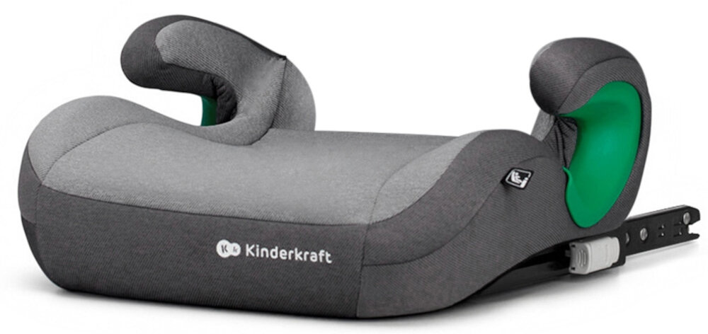 Fotelik samochodowy KINDERKRAFT Junior Fix 2 I-Size 15-36 kg Szary dodatkowa opcja mozliwosc calkowitego demontazu oparcia zostaje siedzisko dla dziecka potrzebujacego fotelika ale za wysokie na fotelik z oparciem