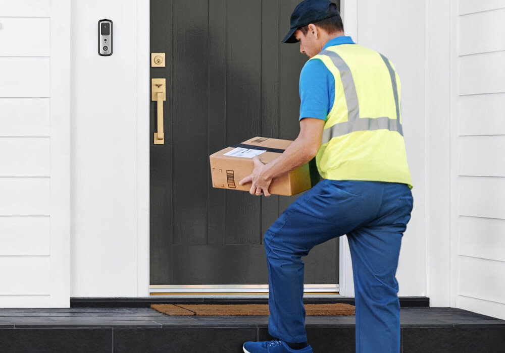 Zestaw wideodomofonowy DENVER SHV-120 Czarno-srebrny wykrywanie ruchu zastosowanie działanie