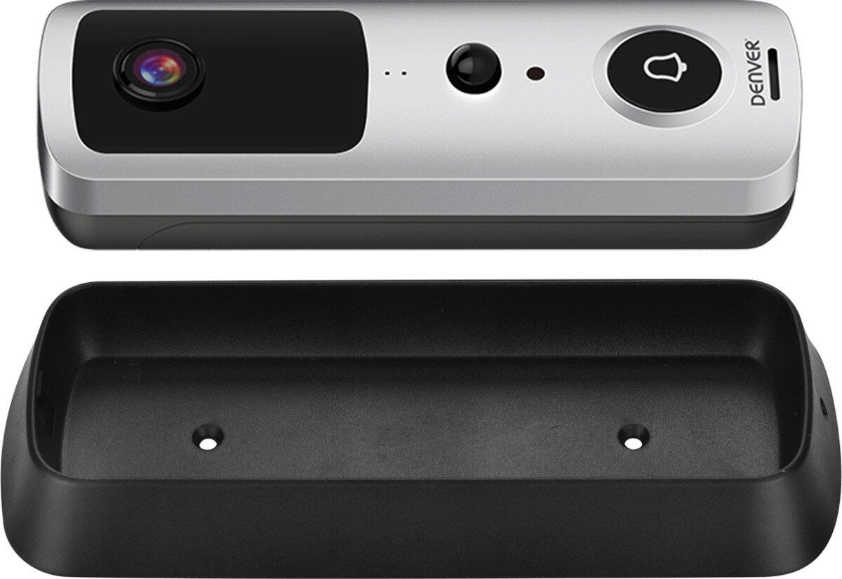 Zestaw wideodomofonowy DENVER SHV-120 Czarno-srebrny nagrania ładowanie czas działania szczelność