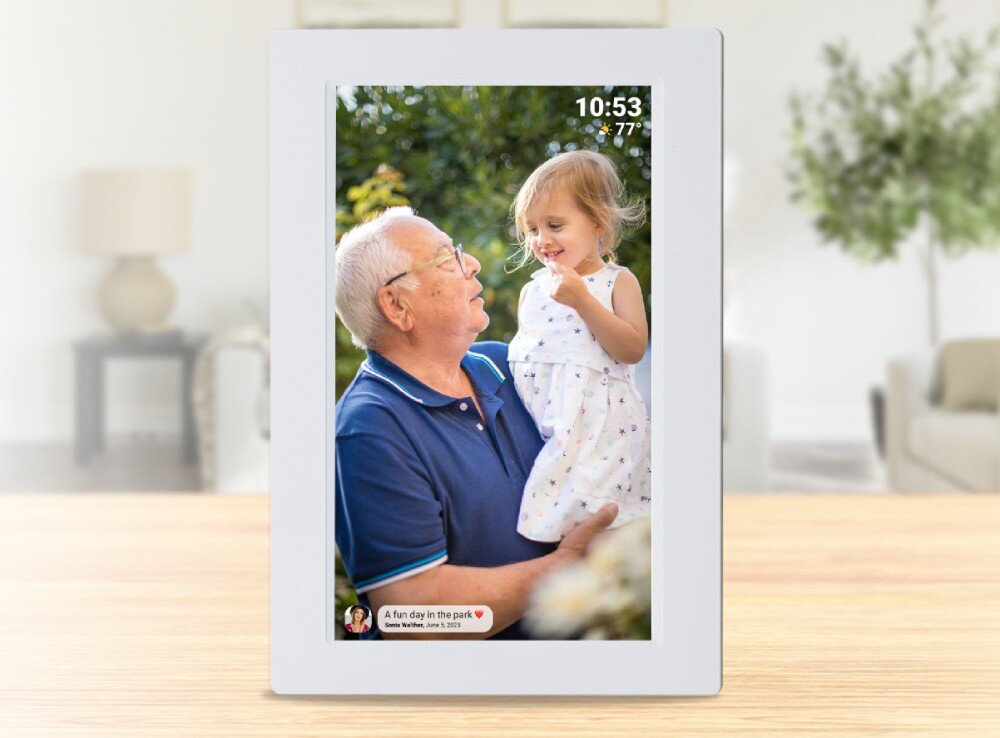 Ramka cyfrowa DENVER Frameo PFF-1503W Biały prezent przeznaczenie działanie