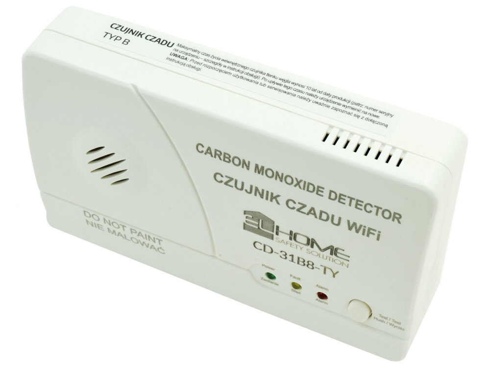Czujnik tlenku węgla czadu EL HOME CD-31B8-TY elektrochemiczny czujnik do detekcji tlenku wegla wysoka czulosc szybka reakcja na zagrozenie elektroniczny uklad sterujacy precyzyjne monitorowanie niewielki pobor pradu