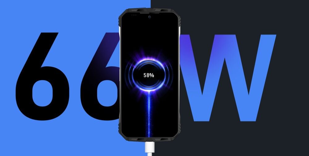 Smartfon DOOGEE S100   ekran bateria aparat procesor ram pamięć pojemność rozdzielczość zdjęcia filmy opis dane cechy blokady system łączność wifi bluetooth obudowa szkło odporność porty muzyka transfer sieć przekątna matryca waga czujniki oled amoled ips