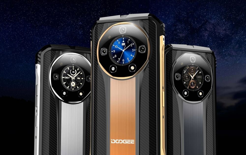 Smartfon DOOGEE S100    ekran bateria aparat procesor ram pamięć pojemność rozdzielczość zdjęcia filmy opis dane cechy blokady system łączność wifi bluetooth obudowa szkło odporność porty muzyka transfer sieć przekątna matryca waga czujniki oled amoled ips