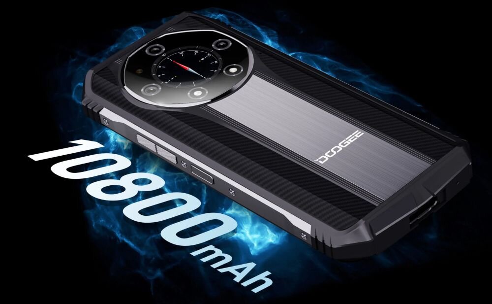 Smartfon DOOGEE S100    ekran bateria aparat procesor ram pamięć pojemność rozdzielczość zdjęcia filmy opis dane cechy blokady system łączność wifi bluetooth obudowa szkło odporność porty muzyka transfer sieć przekątna matryca waga czujniki oled amoled ips