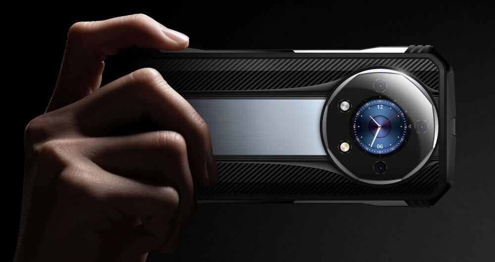 Smartfon DOOGEE S100    ekran bateria aparat procesor ram pamięć pojemność rozdzielczość zdjęcia filmy opis dane cechy blokady system łączność wifi bluetooth obudowa szkło odporność porty muzyka transfer sieć przekątna matryca waga czujniki oled amoled ips