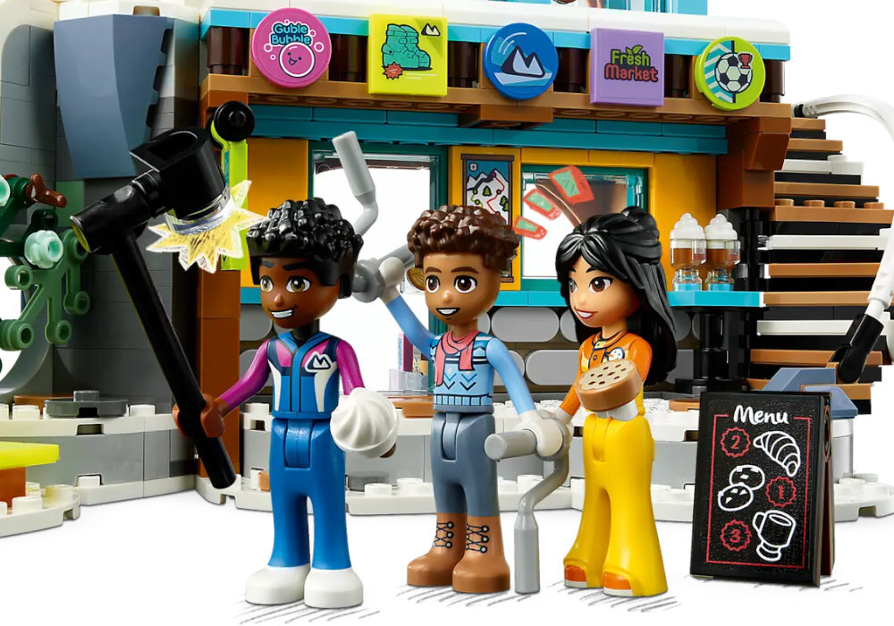 LEGO 41756 Friends Stok narciarski i kawiarnia zabawa edukacja rozwój wyposażenie kreatywność