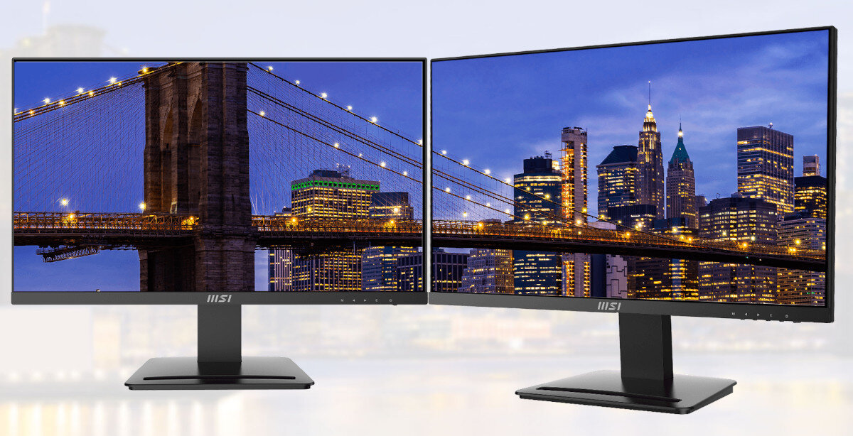 Monitor MSI Pro MP243X 23.8 1920x1080px IPS 100Hz 1 ms wyświetlacz przekątna rozdzielczość kolory kąty widzenia