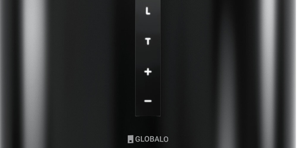 OKAP GLOBALO Heweno Isola 39.2 czarny regulacja moc 4 stopnie prędkość boost poziom pracy soft-touch