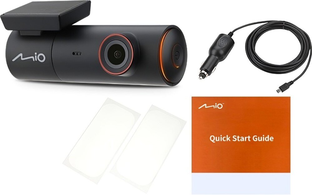 Wideorejestrator MIO MiVue J30 zestaw akcesoria opakowanie