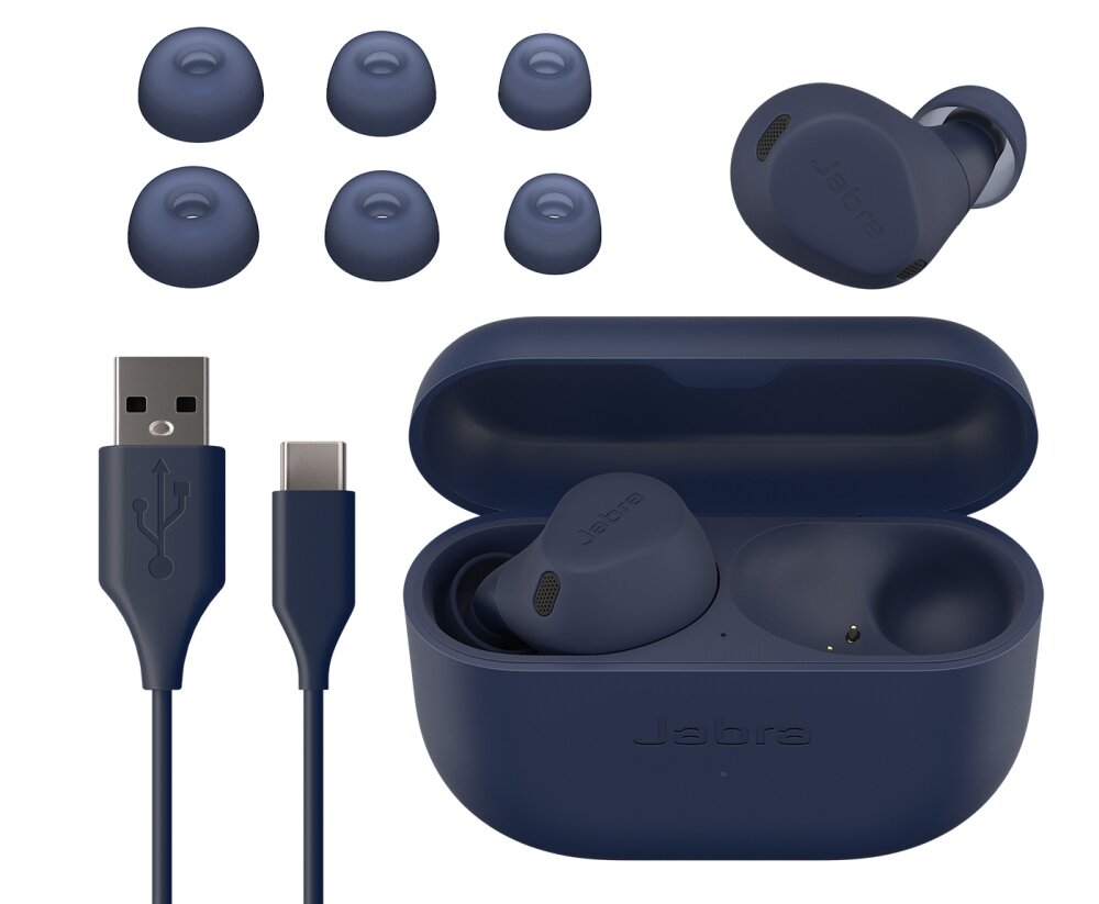 Słuchawki dokanałowe JABRA Elite 8 Active design komfort lekkość dźwięk jakość wrażenia słuchowe ergonomia lekkość sport aktywność podróże czas pracy działanie akumulator