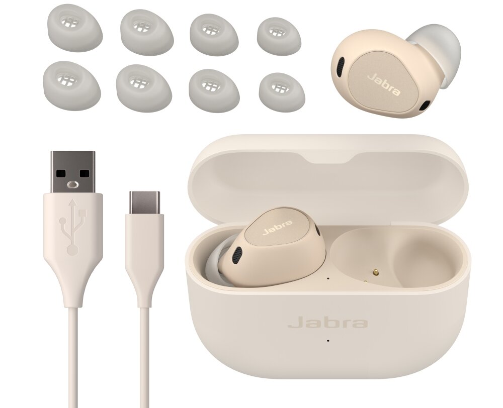 Słuchawki dokanałowe JABRA Elite 10 design komfort lekkość dźwięk jakość wrażenia słuchowe ergonomia lekkość sport aktywność podróże czas pracy działanie akumulator