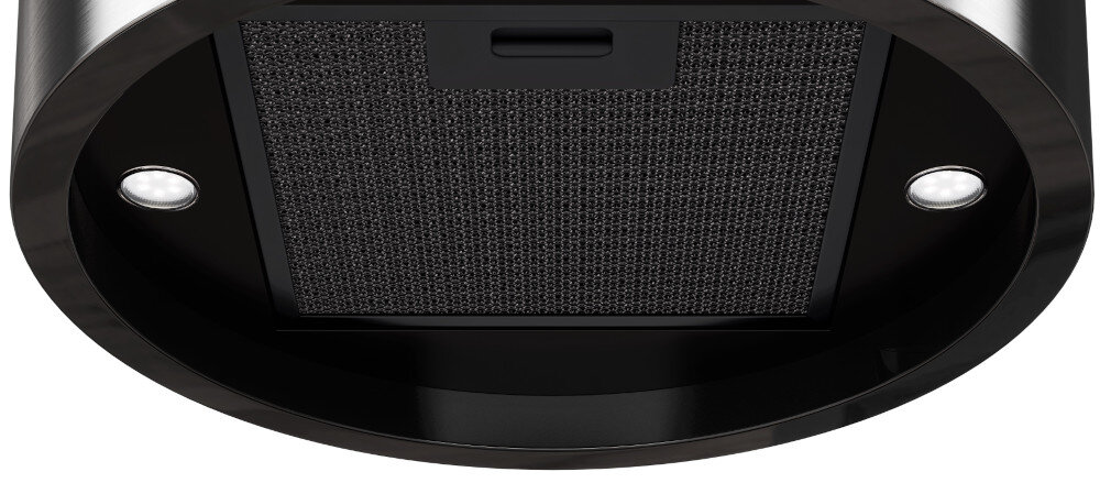 Okap GLOBALO Newelio Isola 39.1 Biały Oświetlenie led