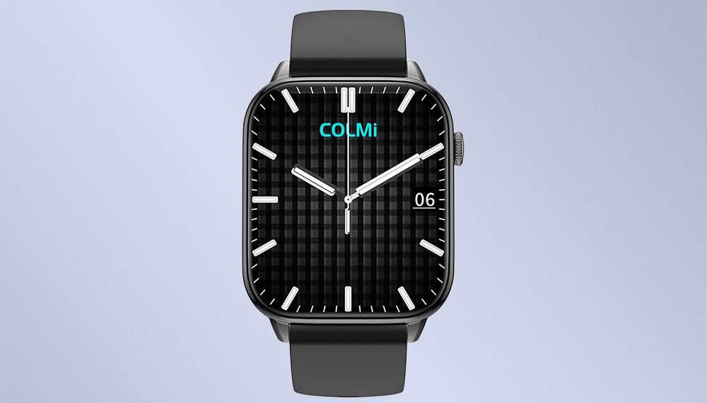 SMARTWATCH COLMI C61 ekran bateria czujniki zdrowie sport pasek ładowanie pojemność rozdzielczość łączność sterowanie krew puls rozmowy smartfon aplikacja