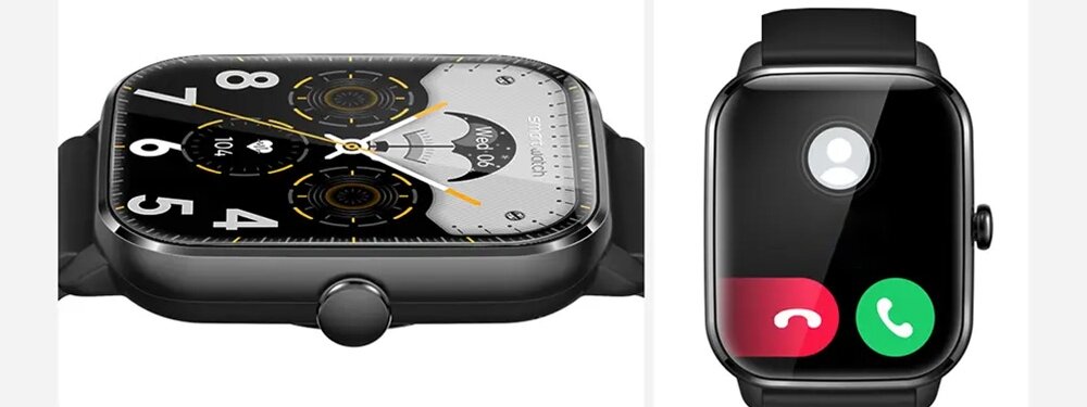SMARTWATCH COLMI C61 ekran bateria czujniki zdrowie sport pasek ładowanie pojemność rozdzielczość łączność sterowanie krew puls rozmowy smartfon aplikacja