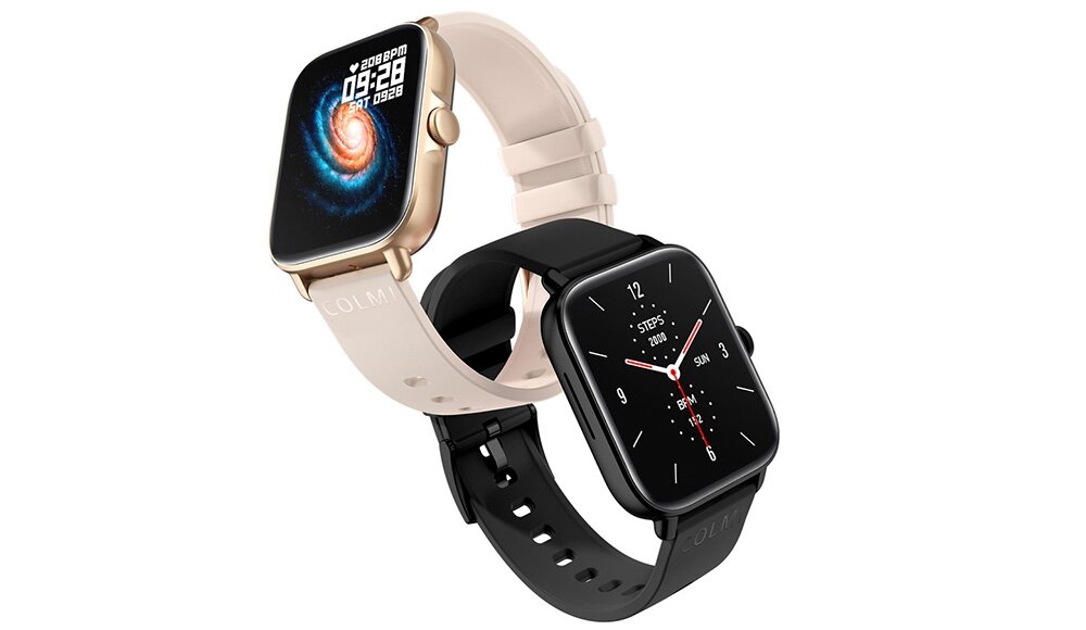 SMARTWATCH COLMI P28 PLUS ekran bateria czujniki zdrowie sport pasek ładowanie pojemność rozdzielczość łączność sterowanie krew puls rozmowy smartfon aplikacja