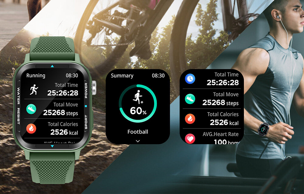 SMARTWATCH COLMI M41 ekran bateria czujniki zdrowie sport pasek ładowanie pojemność rozdzielczość łączność sterowanie krew puls rozmowy smartfon aplikacja