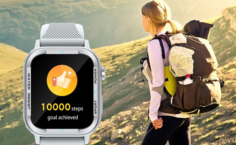 SMARTWATCH COLMI M41 ekran bateria czujniki zdrowie sport pasek ładowanie pojemność rozdzielczość łączność sterowanie krew puls rozmowy smartfon aplikacja