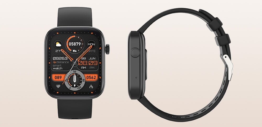 SMARTWATCH COLMI P71 ekran bateria czujniki zdrowie sport pasek ładowanie pojemność rozdzielczość łączność sterowanie krew puls rozmowy smartfon aplikacja