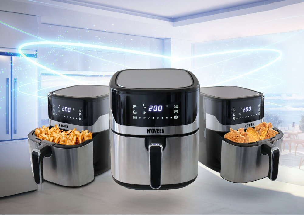 Frytkownica beztłuszczowa NOVEEN AF550 Air Fryer 8 automatycznych programów pieczenie