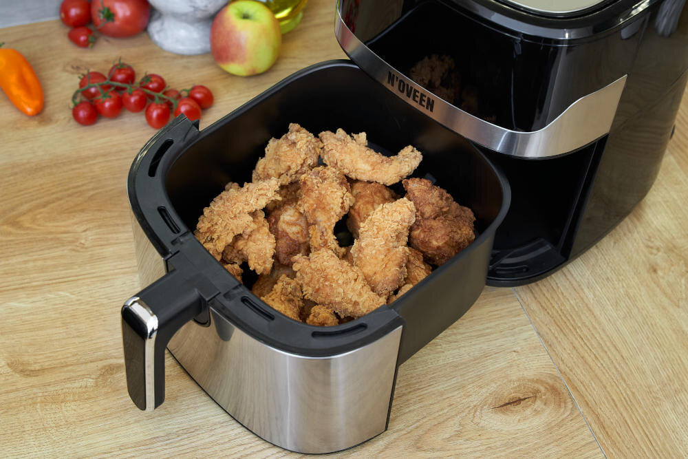 Frytkownica beztłuszczowa NOVEEN AF550 Air Fryer Teflonowa powierzchnia misy pojemnosc 6,5 l