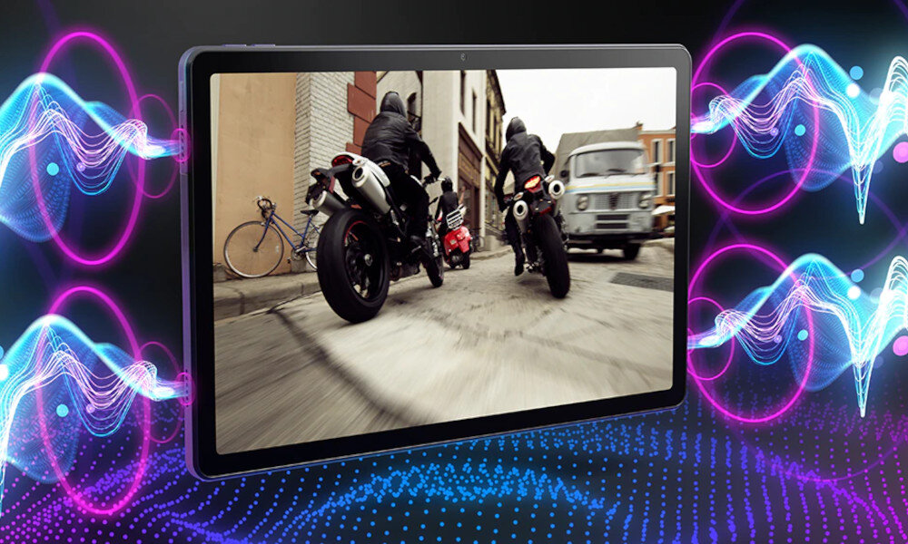 Tablet LENOVO Tab M10 Plus głośniki Dolby Atmos dźwięk muzyka
