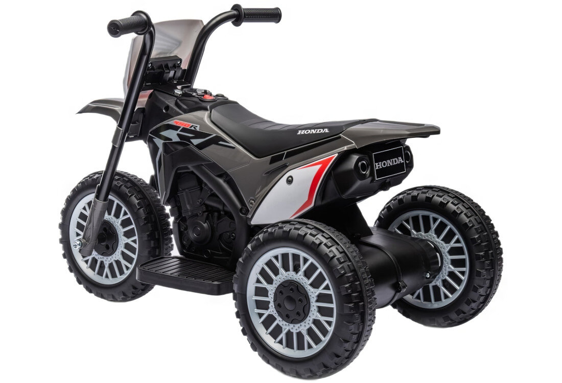 Motorek elektryczny MILLY MALLY Honda CRF 450R Szary Rozwój umiejętności orientacja motoryka zabawa dopuszczalna waga