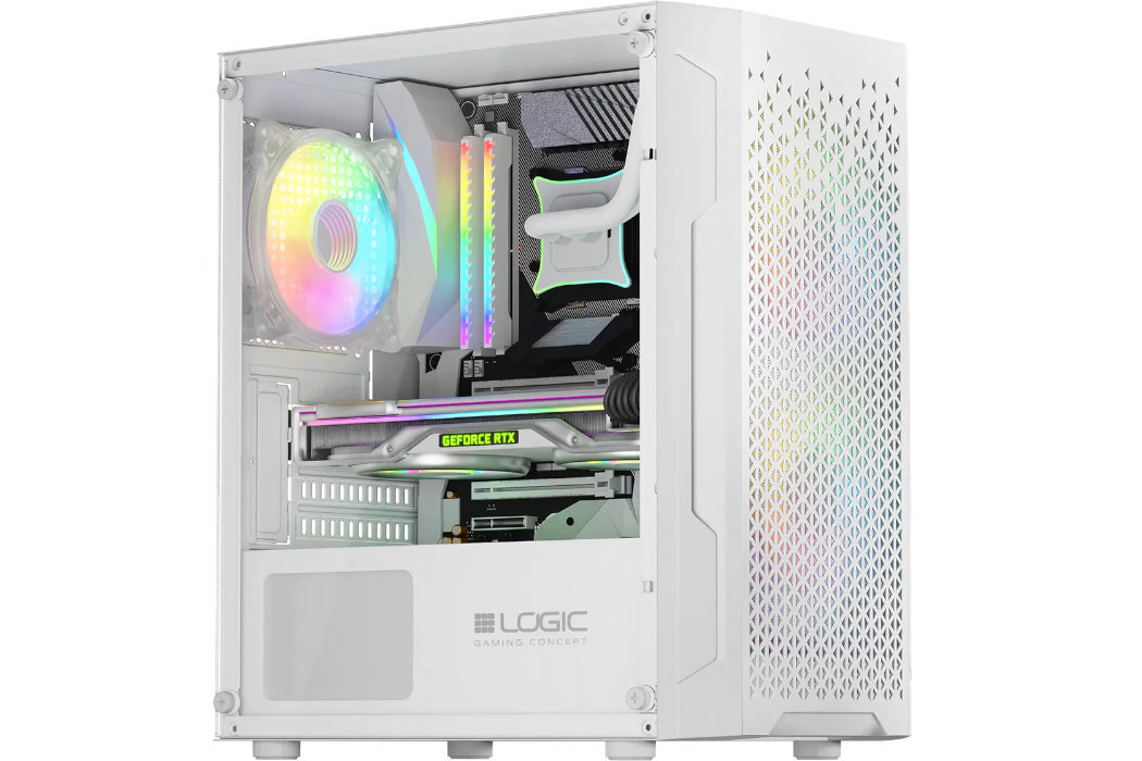 Obudowa LOGIC Aramis Mini ARGB Filtry montaż aranżowania kabli panel