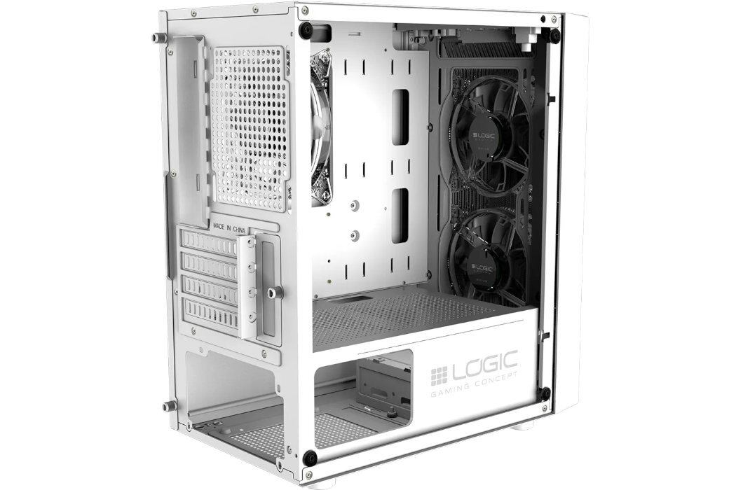 Obudowa LOGIC Atos Mini ARGB Filtry montaż aranżowania kabli panel