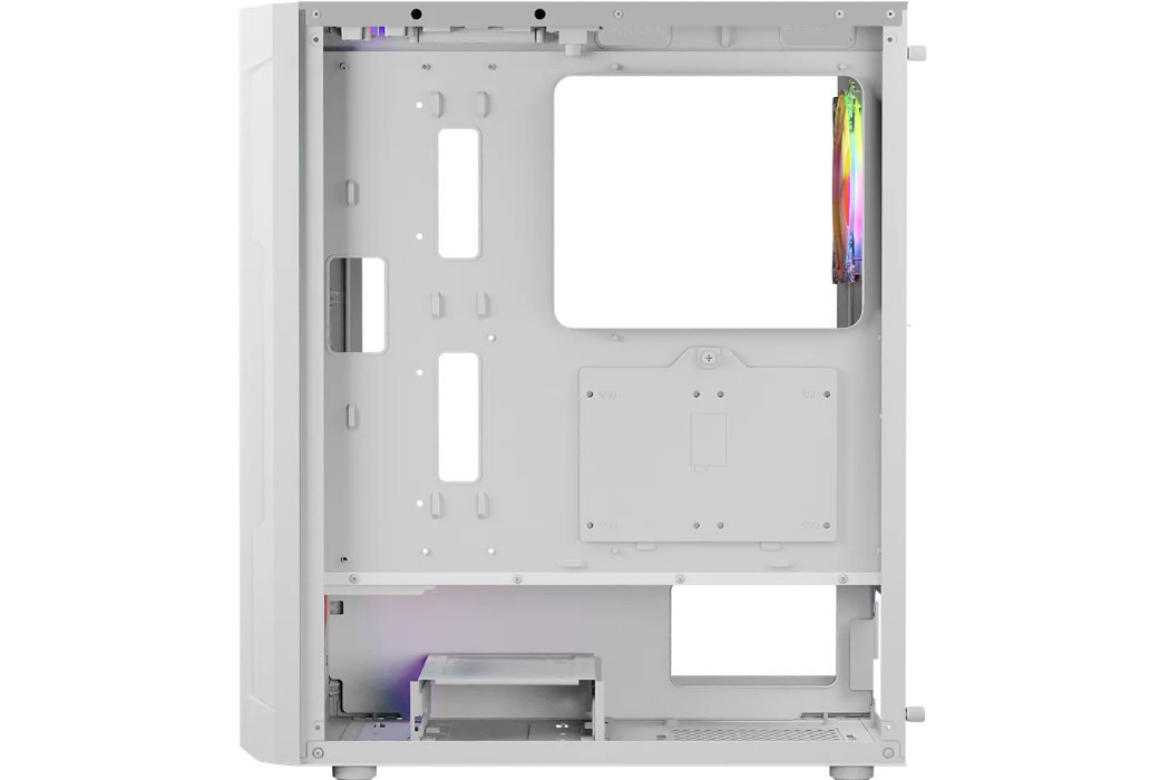 Obudowa LOGIC Portos Midi ARGB Filtry montaż aranżowania kabli panel