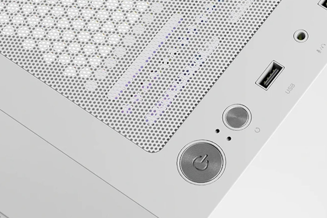 Obudowa LOGIC Portos Mini ARGB Filtry montaż aranżowania kabli panel