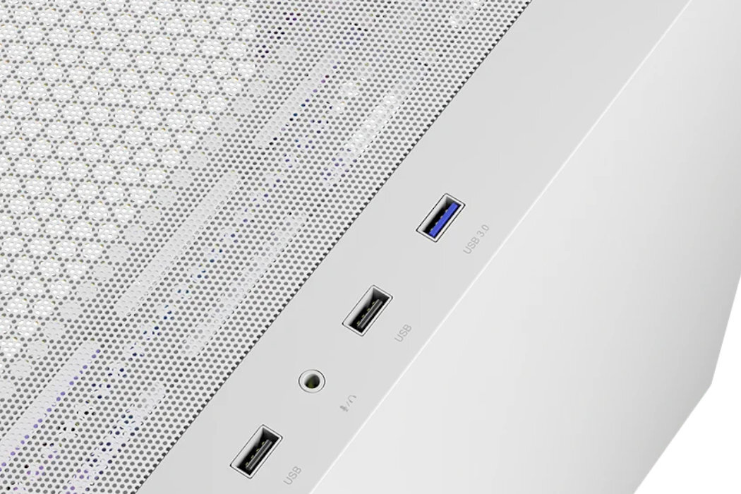 Obudowa LOGIC Portos Mini ARGB Filtry montaż aranżowania kabli panel