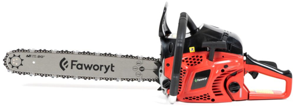 Piła spalinowa FAWORYT RG5620-B5 technologia automatycznego smarowania lancucha kontrolowanie stanu substancjo w zbiorniku