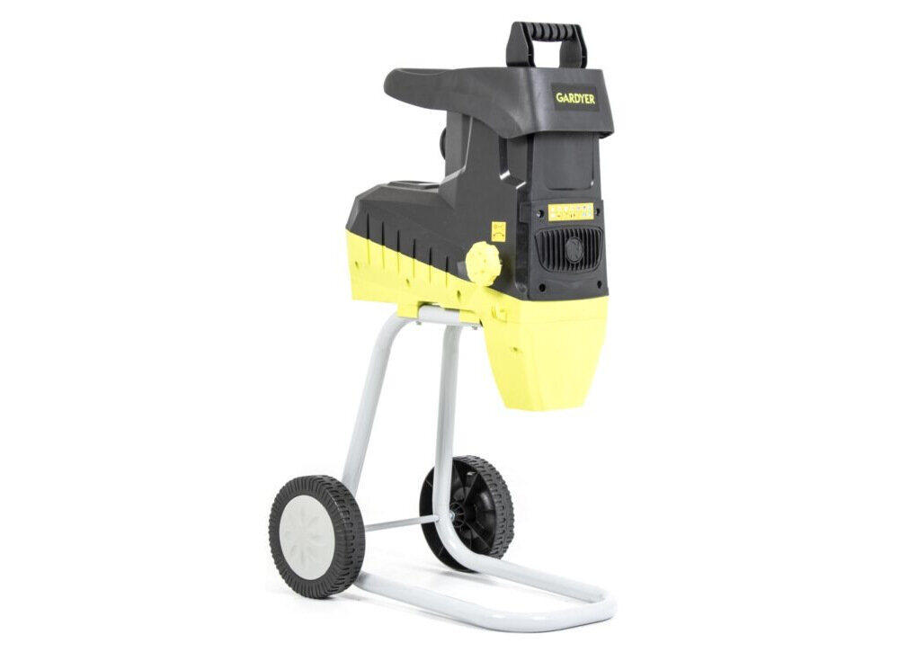 Rozdrabniacz elektryczny GARDYER R600 ergonomiczne rozwiazanie waga 15 kg mechanizm tnacy odpowiednio zabezpieczony przed ewentualnoscia wypadku system oslon
