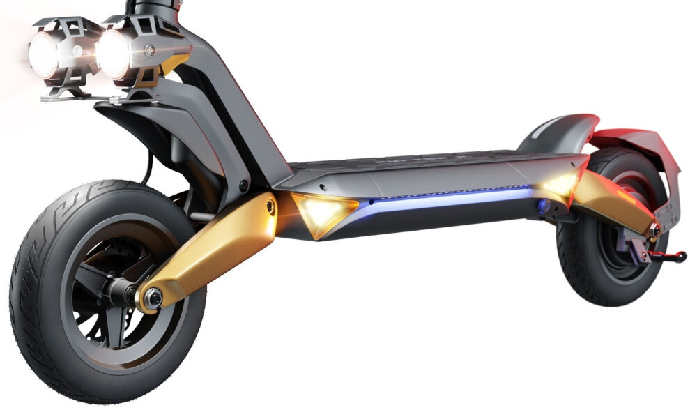 Hulajnoga elektryczna RUPTOR R3 Miedziany oswietlenie przednie tylne swiatlo bezpieczenstwo