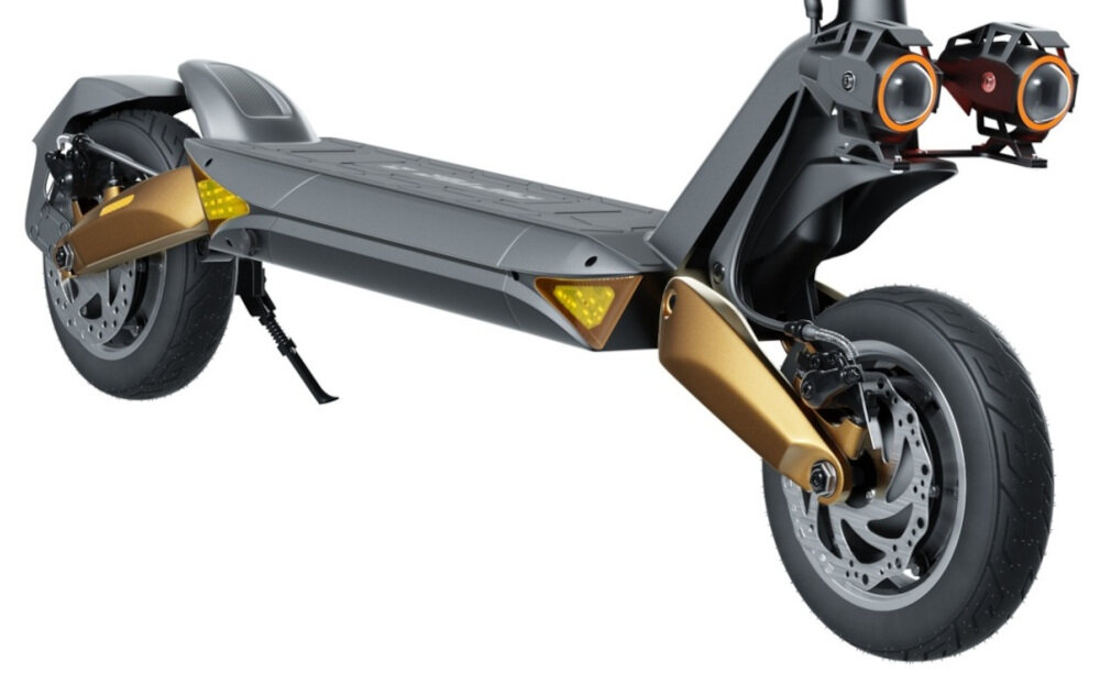 Hulajnoga elektryczna RUPTOR R6 Miedziany przedni i tylny hamulec tarczowy elektryczny duza sila hamowania kierunkowskazy
