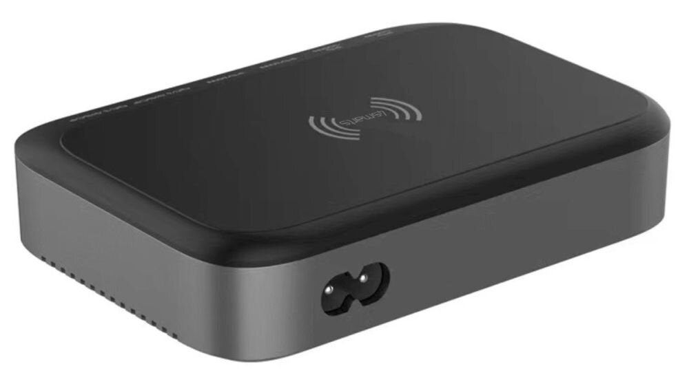 4SMARTS GaN 7w1 100 W technologia GaN (azotek galu) wysokiej mocy niskim wytwarzaniu ciepła wydajna, kompaktowa i trwała 180 × 35 × 95 - ładowarka od tyłu