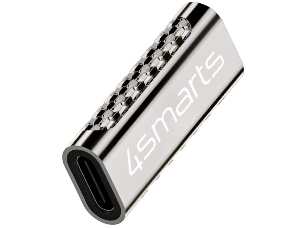 Zestaw adapterów 4SMARTS wysokiej jakości stopu cynku Zaokrąglone krawędzie eleganckim, srebrnym wykończeniu- adapter na białym tle