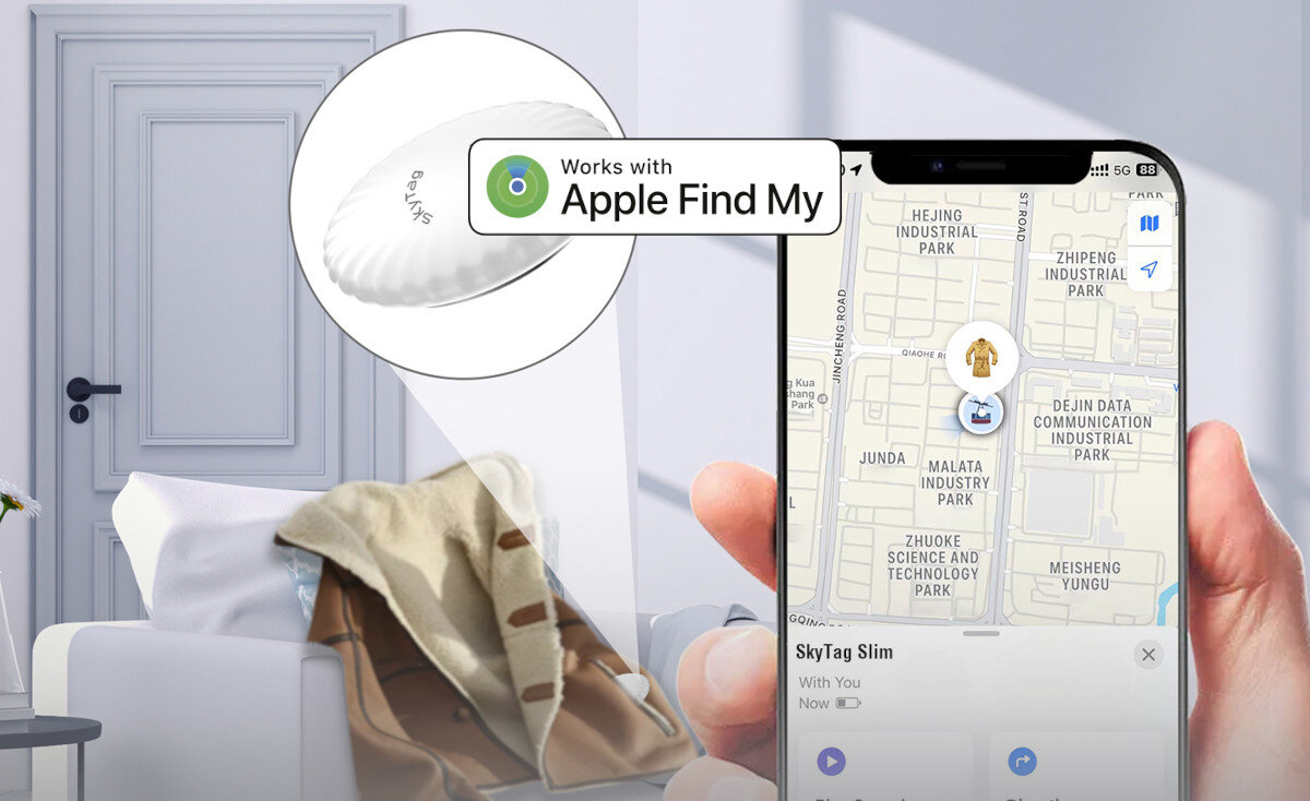 Lokalizator 4SMARTS SkyTag Slim (4 szt.) kompatybilność działanie system