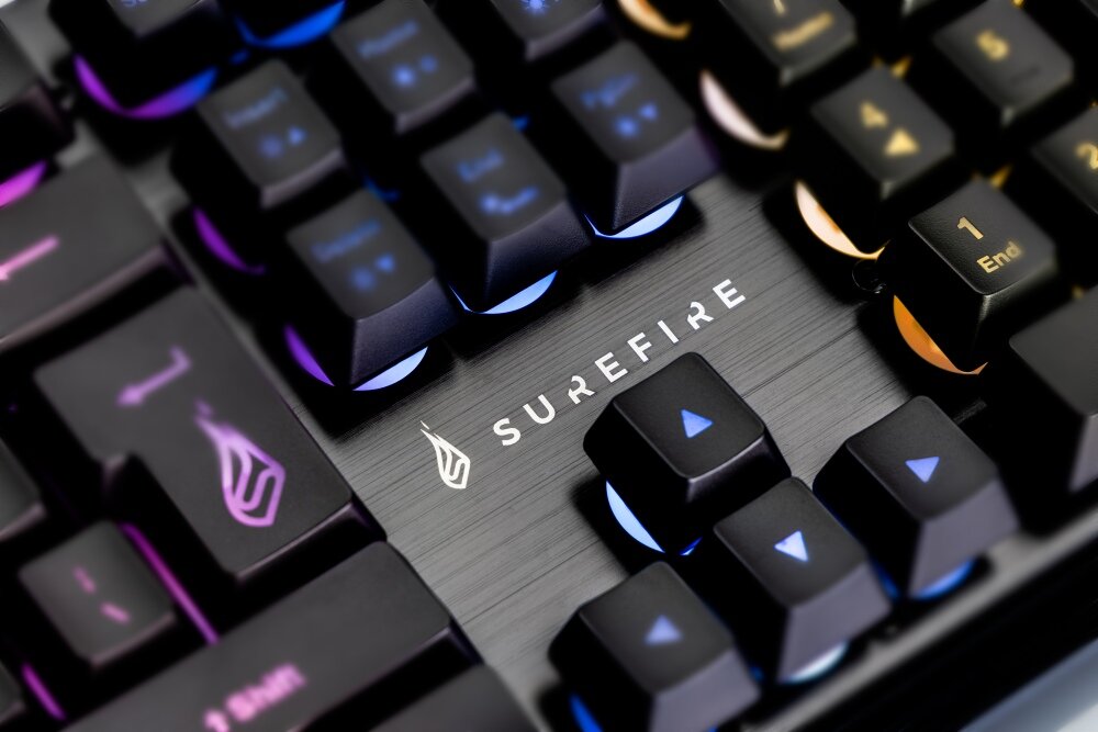 Klawiatura SUREFIRE Kingpin X2 RGB reakcja technologia anti ghosting ruchy kombinacje