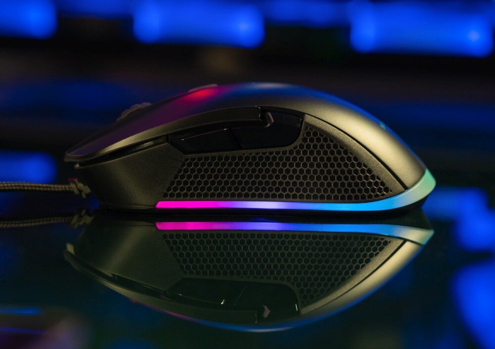 Mysz SUREFIRE Buzzard Claw RGB podswietlenie przyciski kontrola rozgrywka manewry programowalne przyciski