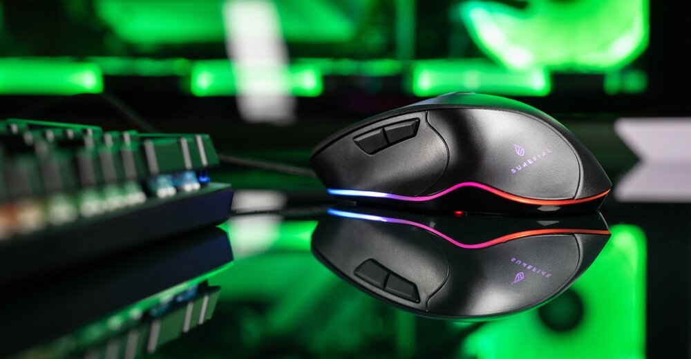 Mysz SUREFIRE Martial Claw RGB podswietlenie przyciski kontrola rozgrywka manewry programowalne przyciski