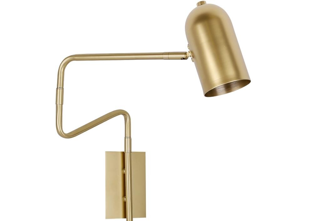 CANDELLUX Hosti 21-75468 kinkiet wnętrze led pojedynczy metal mosiądz elegancko