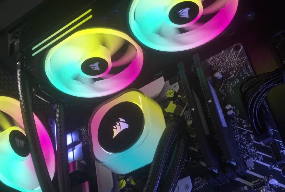 Chłodzenie wodne CORSAIR iCUE LINK H115i RGB Czarny opis
