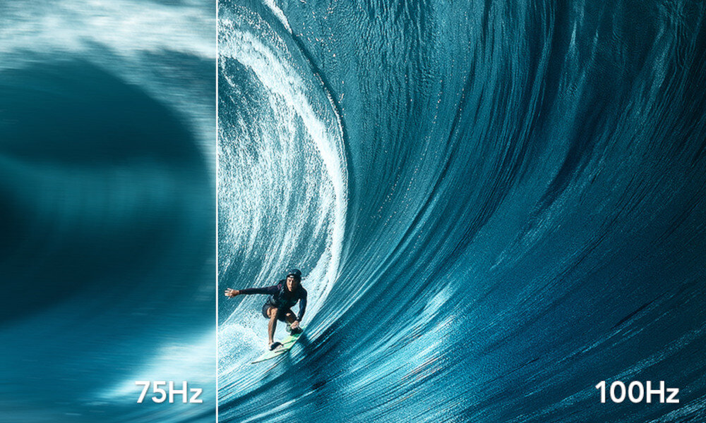 Monitor KOORUI P01 23.8 1920x1080px 100Hz odświeżanie płynność czas reakcji opóźnienie