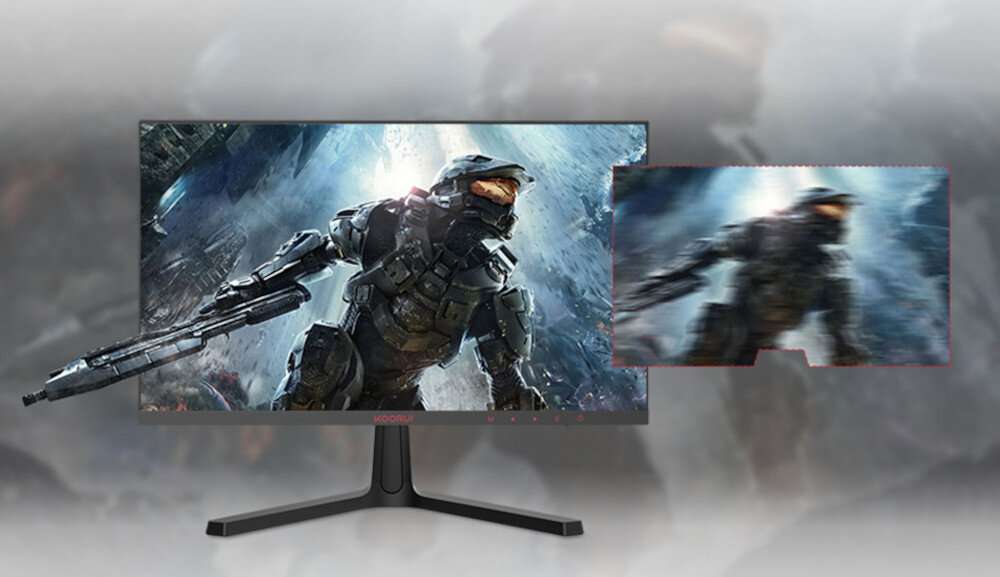Monitor KOORUI 24E4 23.8 1920x1080px 165Hz 1 ms odświeżanie płynność opóźnienie MPRT