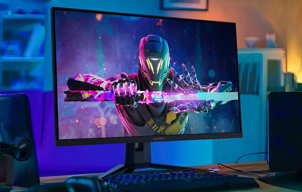 Monitor KOORUI 27E1QA 27 2560x1440px 144Hz 1 ms wyświetlacz rozdzielczość ostrość panel matryca konstrast kolory pokrycie paleta